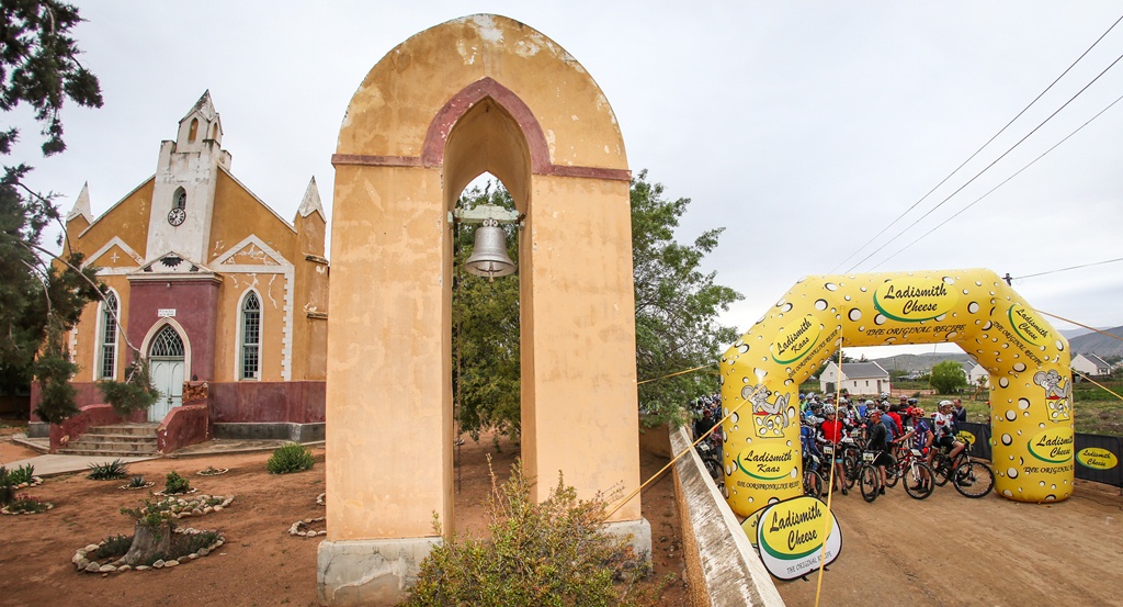 The Ladismith Cheese 7Weekspoort MTB Challenge starts near the southern entrance to the Seweweekspoort, next to the 160 year old Lutheran church in Amalienstein. Photo by Oakpics.com.